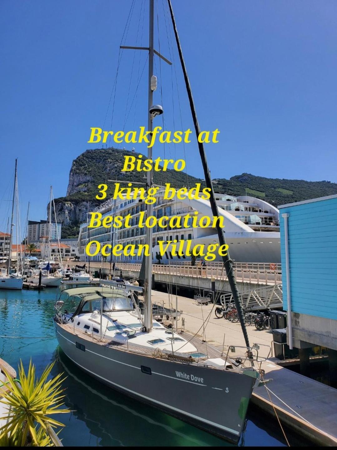 Luxury Yacht Stay "White Dove" Sleeps 6 Gibraltar Exteriör bild